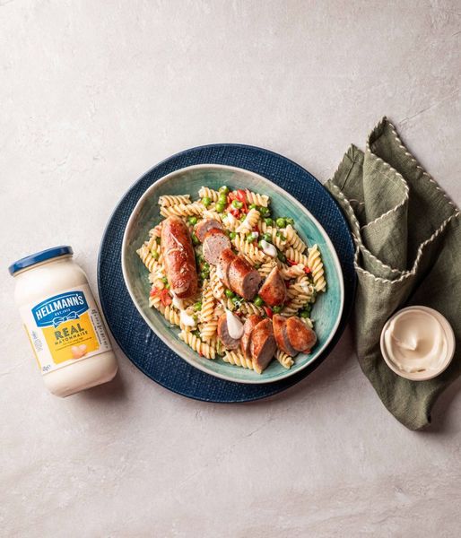 Photo of Hellmann’s Creamy Pork Banger Salad