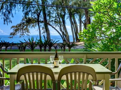 Oceanfront in Hanalei, Steps to Beach+A/C. TVR4206