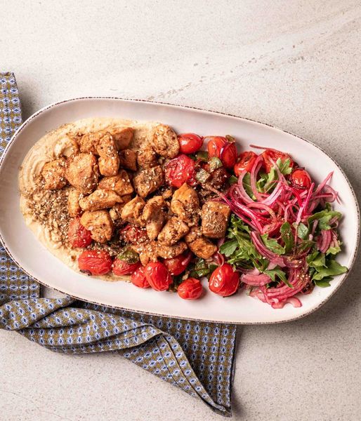 Photo of Cajun Chicken Hummus Bowl