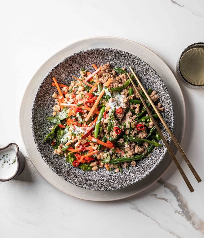 Photo of Spiced Pork & Creamy Coconut Dressing