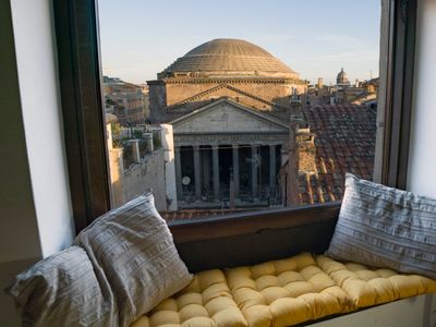 Pantheon in the window