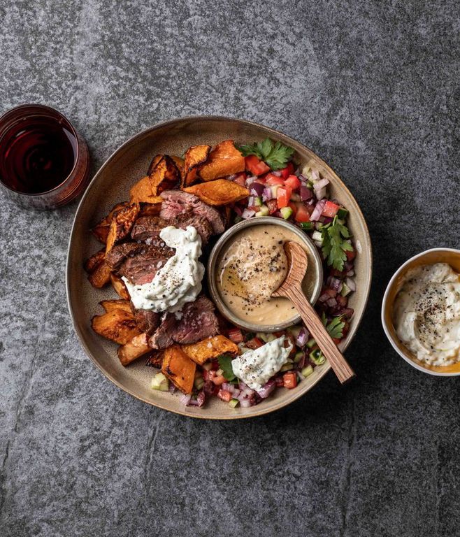 Photo of Ostrich Souvlaki Bowl