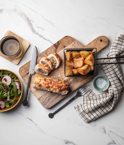 Photo of Rolled Chicken & Cranberry Stuffing