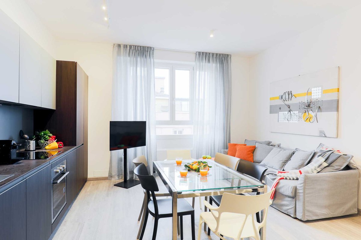 Three-room “Il Quinto” in the heart of modernity