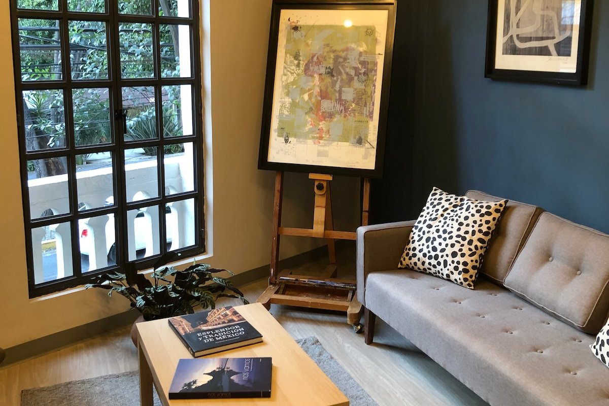 Casa de época con arte y terraza en Roma/Condesa gallery image 3