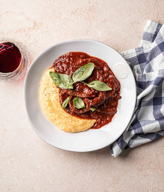 Photo of Beef Strips & Creamy Polenta