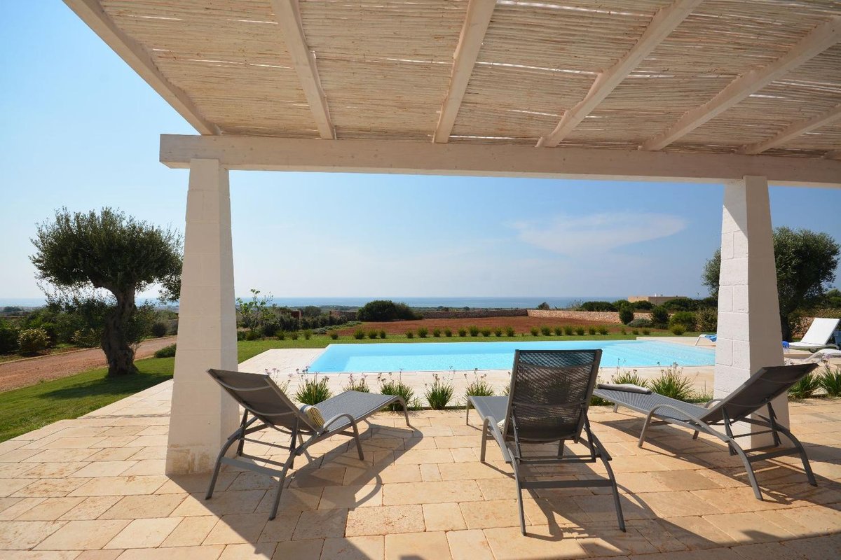 Villa suggestiva con piscina vista mare, spiagge