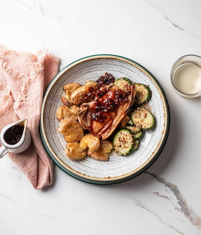 Photo of Pork Chop & Asian Apricot Sauce