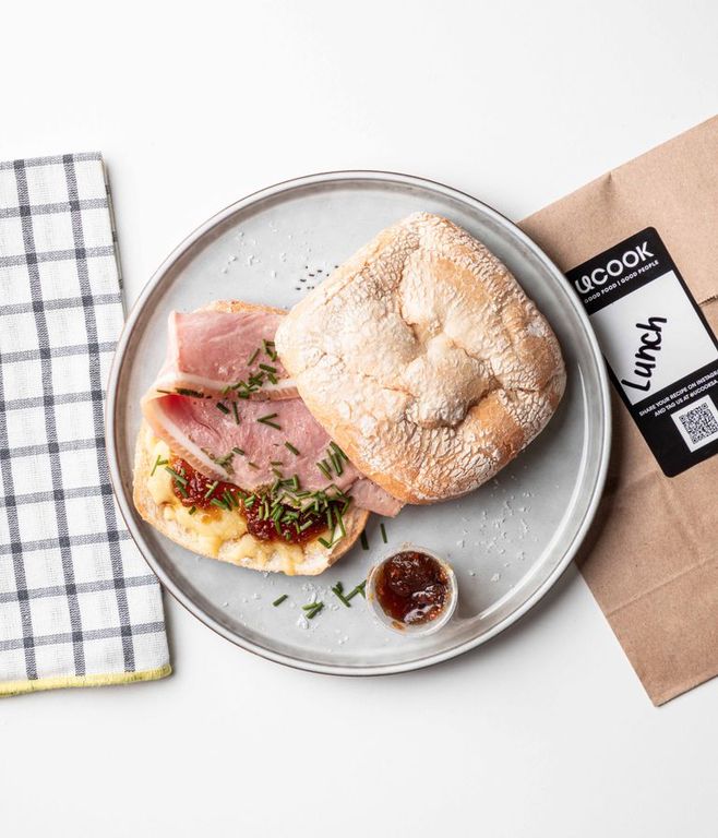 Photo of Ham, Onion Marmalade & Cheese Ciabatta