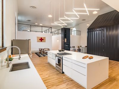 Modern Luxury in Converted Church (w/ Tiny House!)