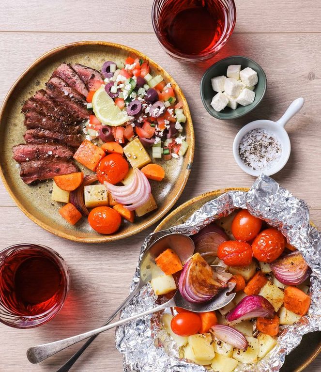 Photo of Ostrich Steak & Potato Foil