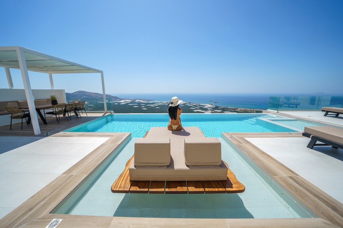 Luxury Villa Odysseas, private pool, Sea view, BBQ gallery image 2
