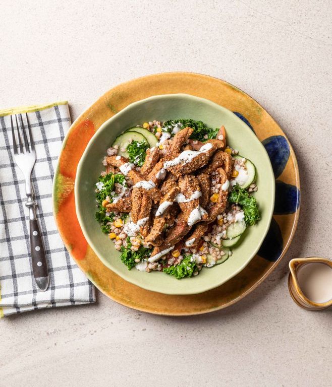 Photo of Curried Beef Grain Salad