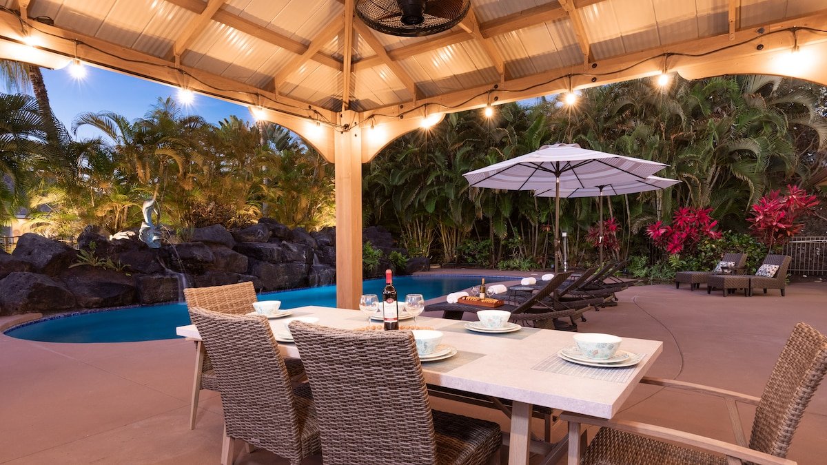 Tropical oasis: Heated pool, hot tub & ocean views gallery image 5