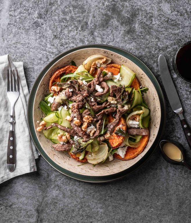 Photo of Goat’s Cheese & Walnut Beef Salad