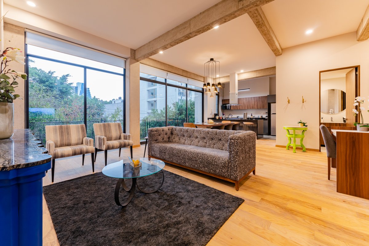 Spacious Roma Norte Loft with Art & City Views