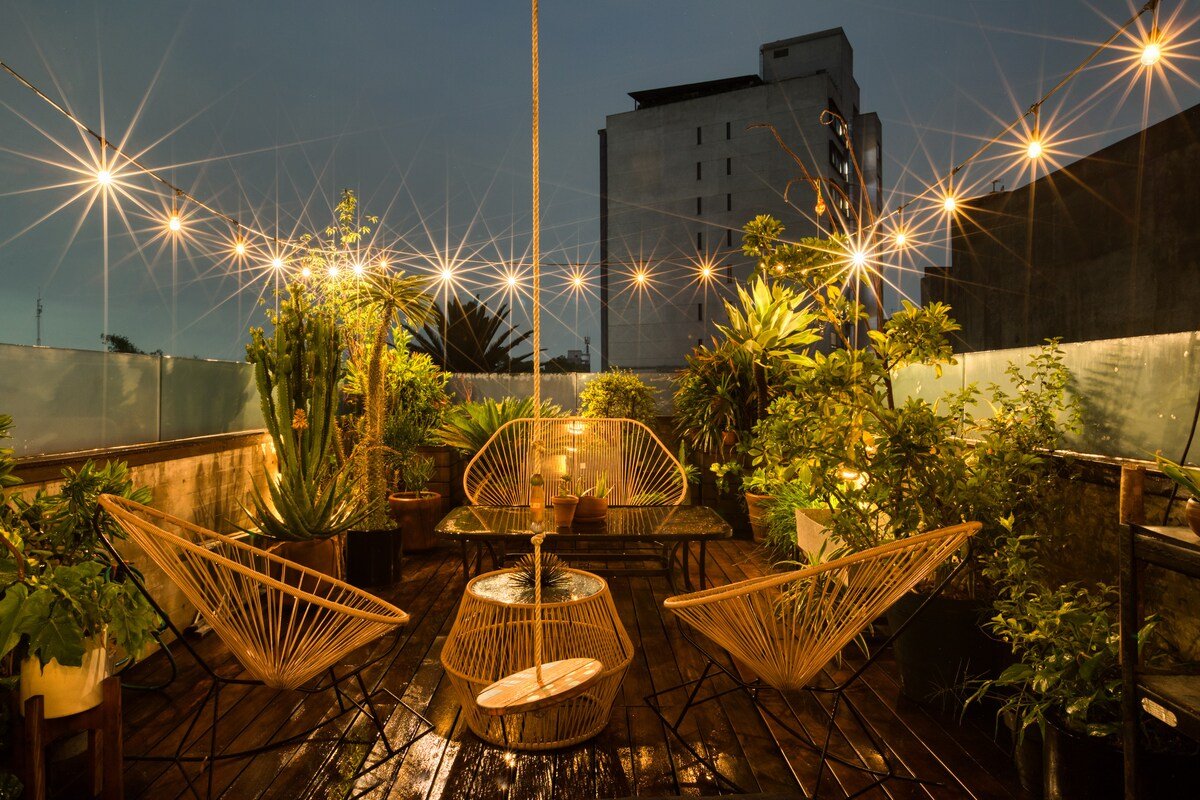 Amplio depa con hermosa terraza para 6 en la Roma gallery image 4