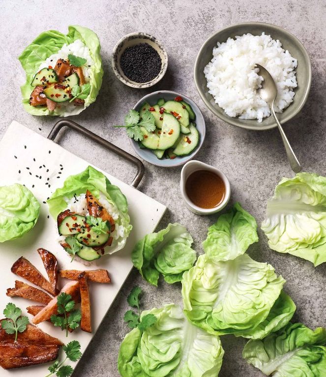 Photo of Miso Pork Lettuce Wraps