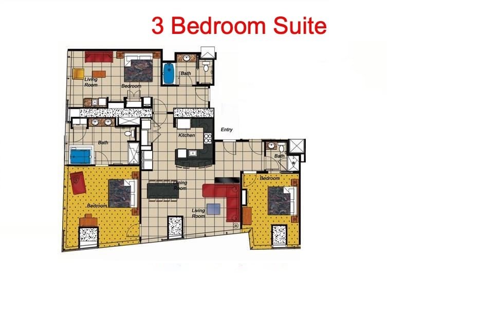 Project Screen TV | Jacuzzi Spa Tub | Center Strip gallery image 5