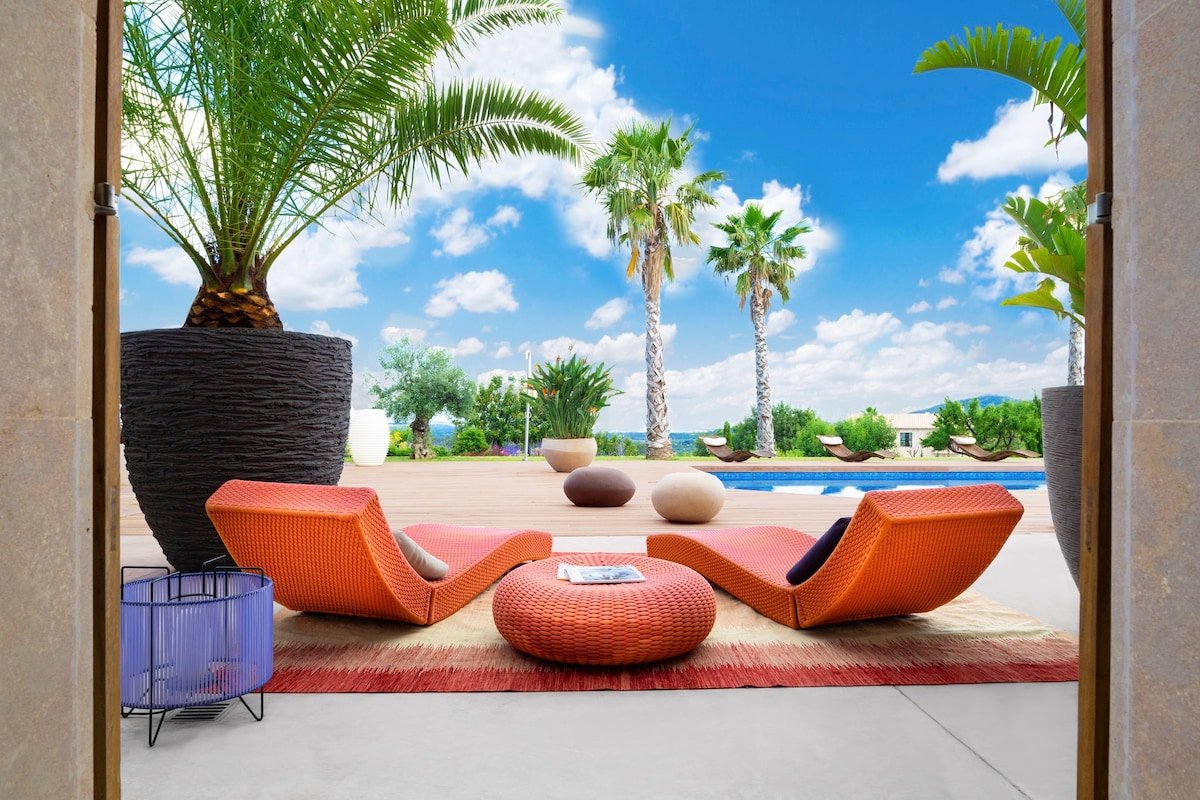 Selva- Mallorca- Countryside- Sea- Tennis