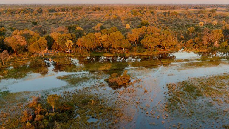 Macatoo Camp - Aerial view of Macatoo Camp