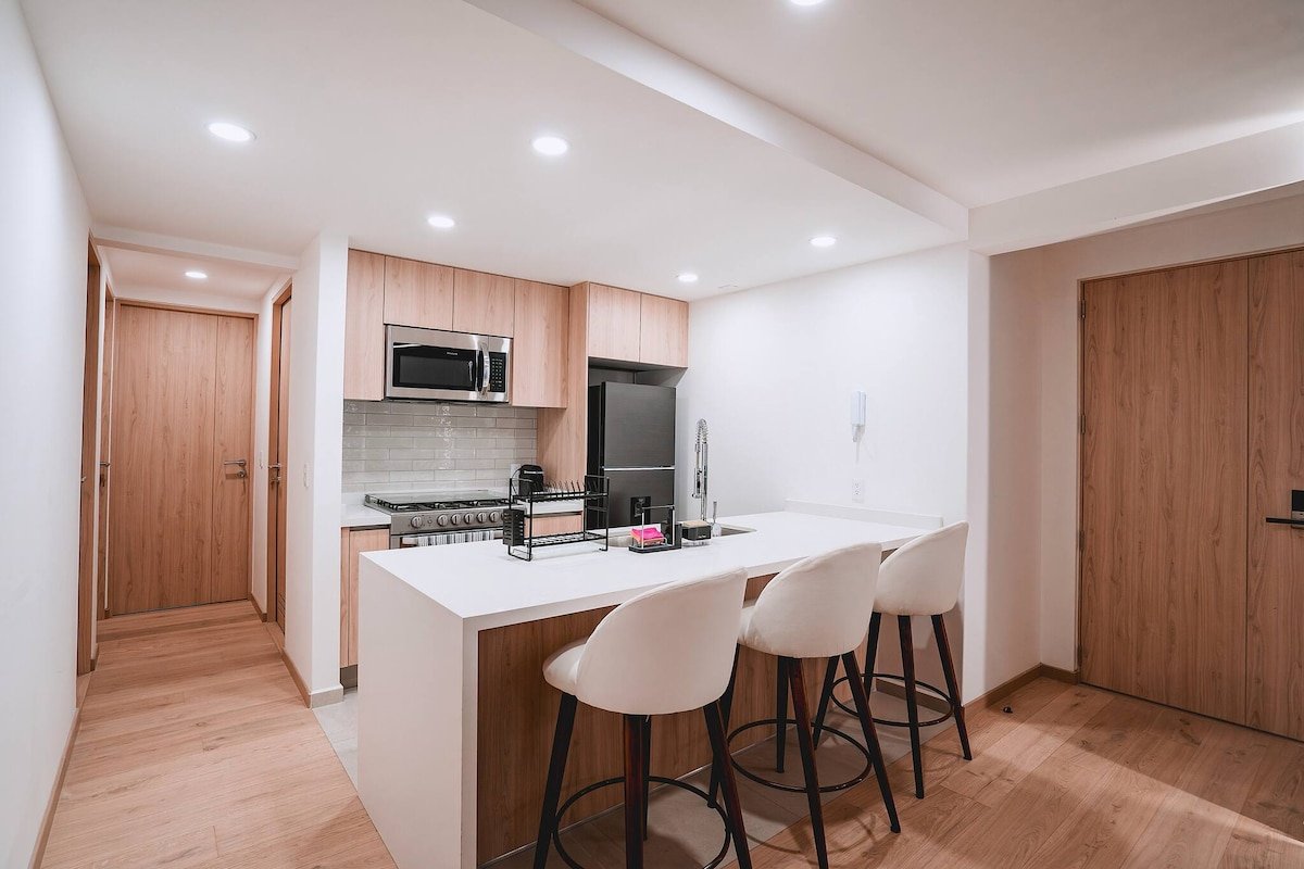 Stunning Condesa 3BR apt Pool, Gym and Co-working gallery image 4