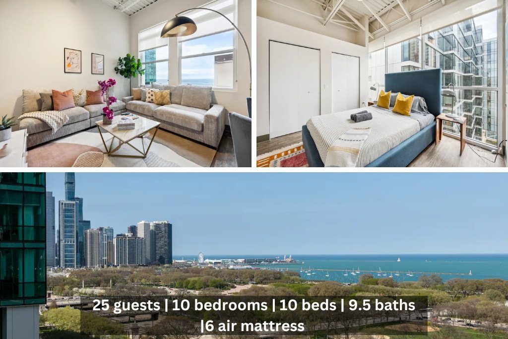 Downtown Mich Ave – 6 Penthouses, Sleep 25 gallery image 2