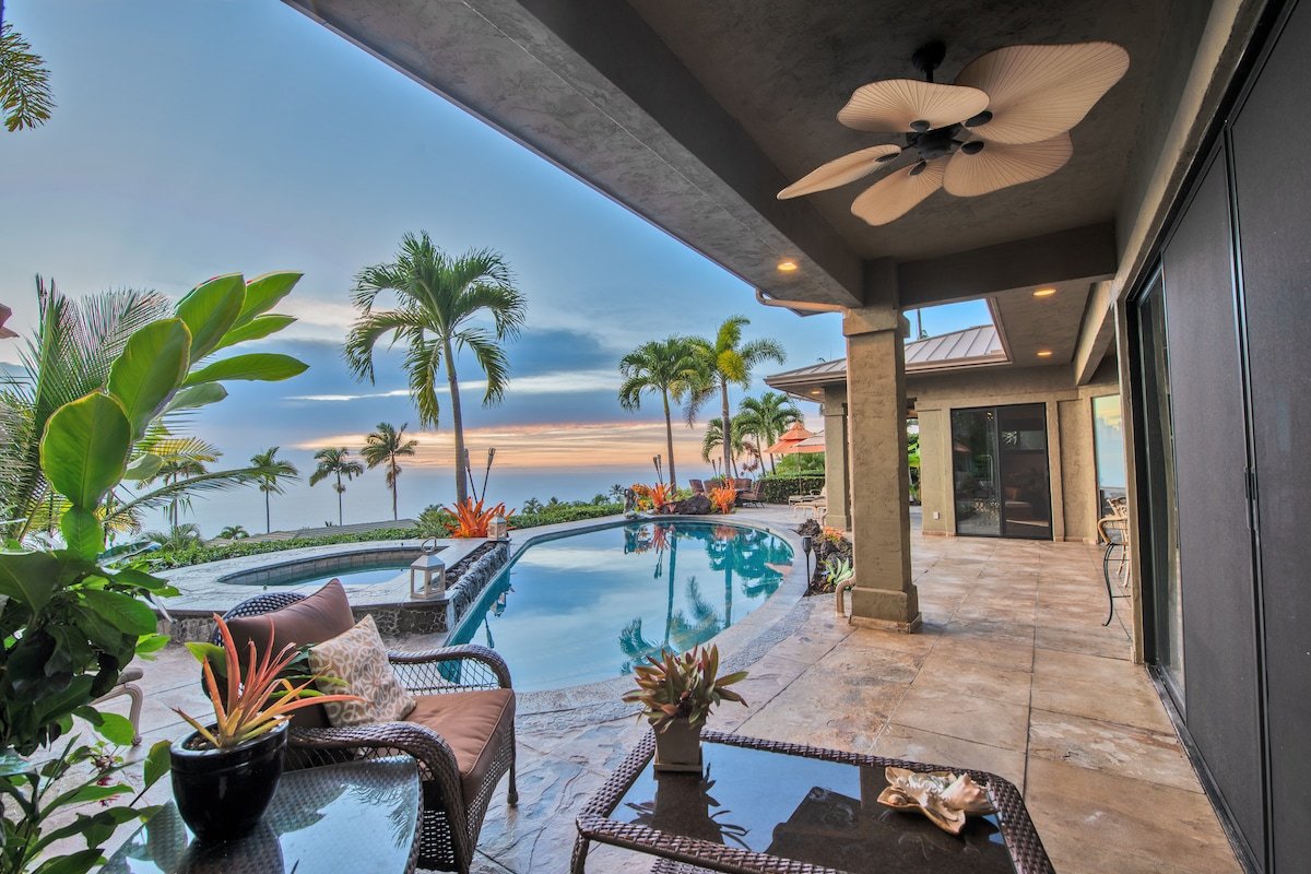 Luxury Private Home | 180° Ocean View | AC | Spa gallery image 5