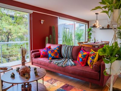 Pent House Bohemian Condesa 3 bedroom Villa w/AC