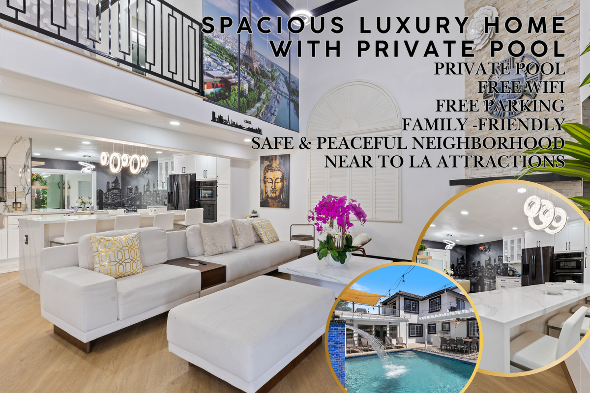 Spacious Luxury Home With Private Pool