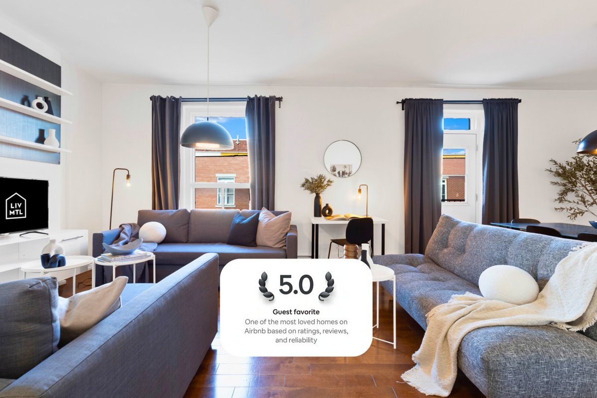 LiV MTL Chic-2 Spacious 4BR Near Downtown Montreal