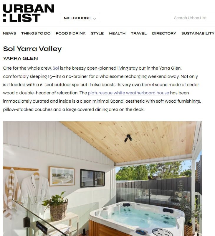 Sol Yarra Valley Barrel Sauna & Spa – Urban List gallery image 4