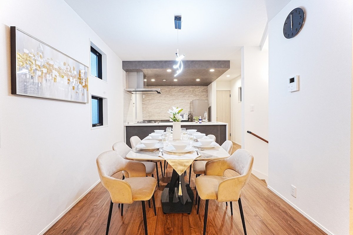 新宿電車4分/アクセス抜群！駅3分/新築戸建120㎡/快適バルコニー/WiFi/最大10名/洗濯乾燥 gallery image 4