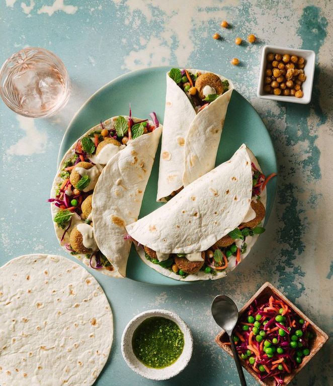 Photo of Herby Falafel Tortillas