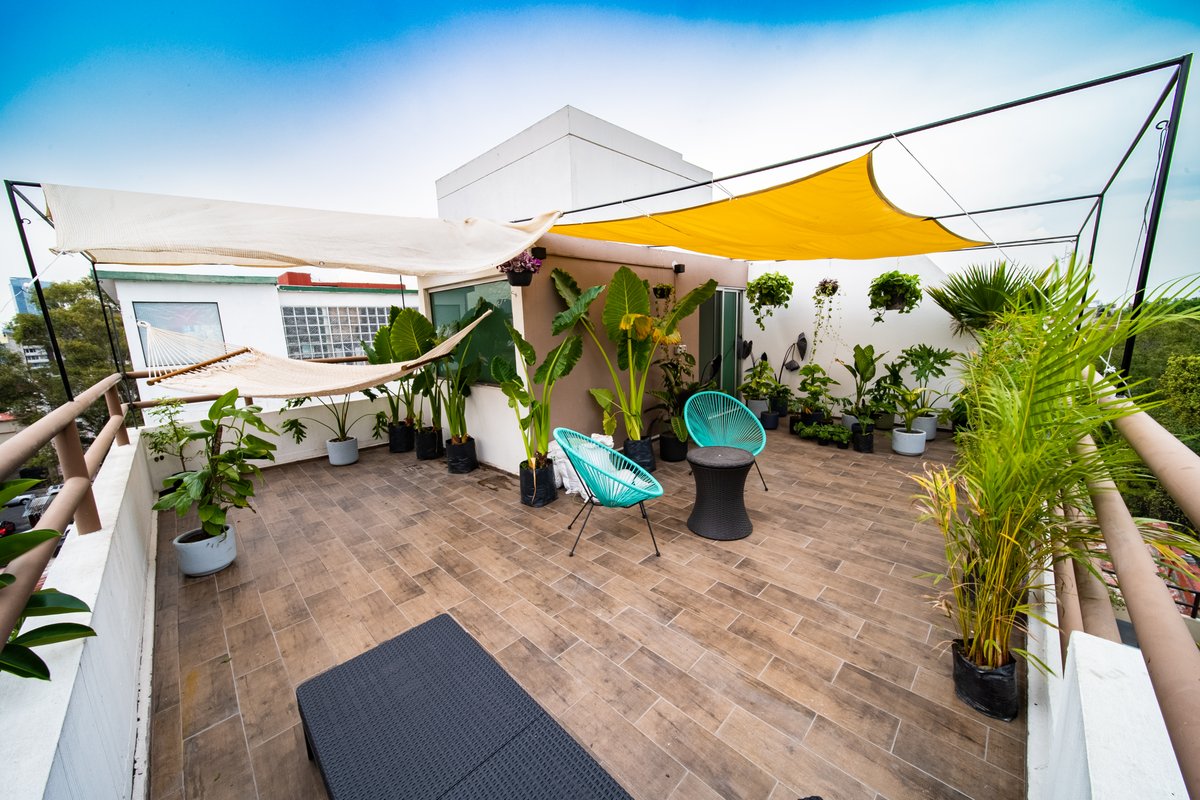 Penthouse Roma Norte, 2 Private Terraces + Balcony