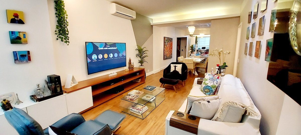 🔵 AP IPANEMA 90m2, 2 QUARTOS, 2 QD PRAIA, C/ VAGA gallery image 2