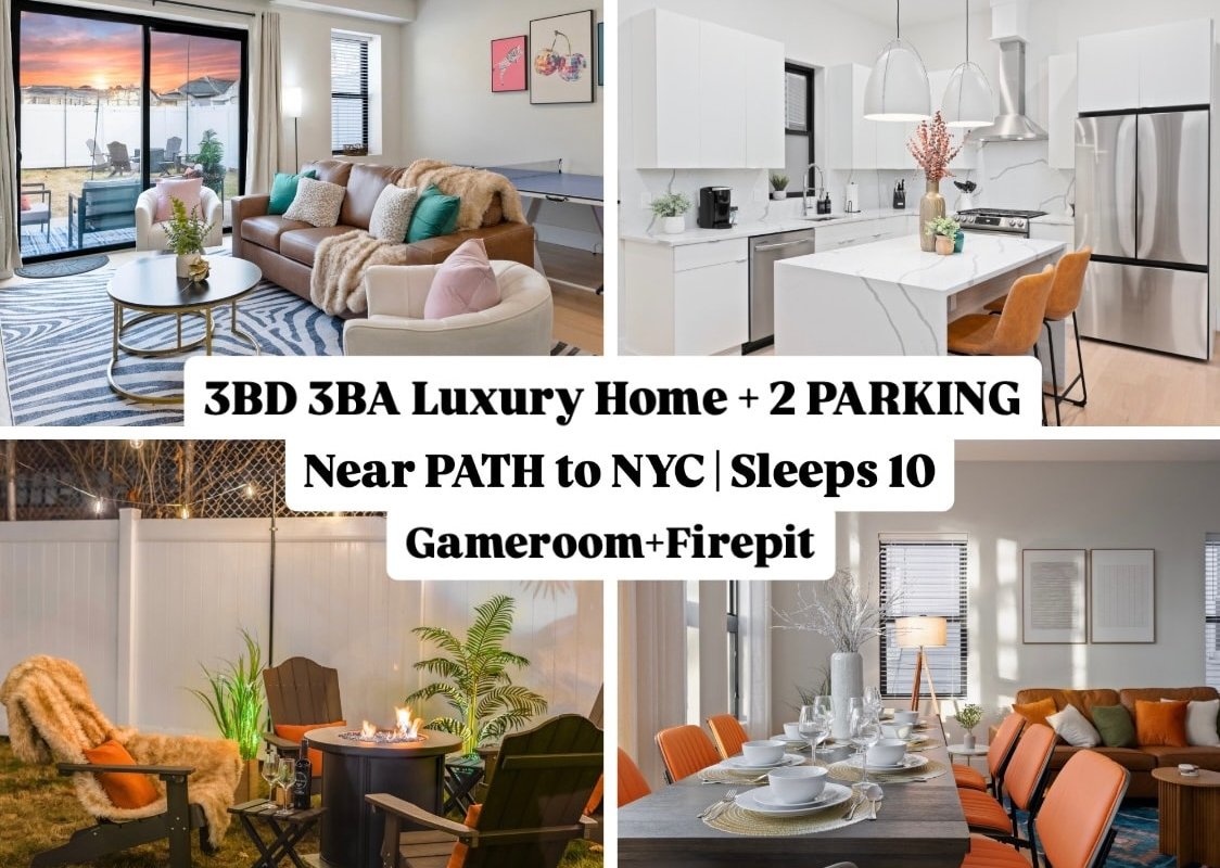 LUX 3BD/3BA Near PATH to NYC! Secure 2 Car Parking gallery image 2