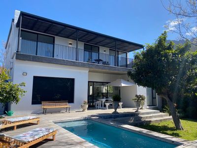 Stunning home with pool and view of Table Mountain