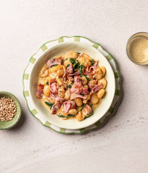 Photo of Cacio e Pepe Bacon Gnocchi