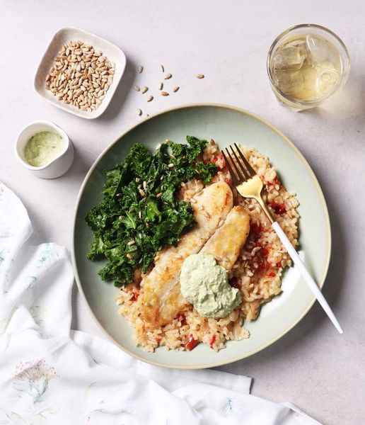 Photo of Grilled Basa & Amalfi Risotto