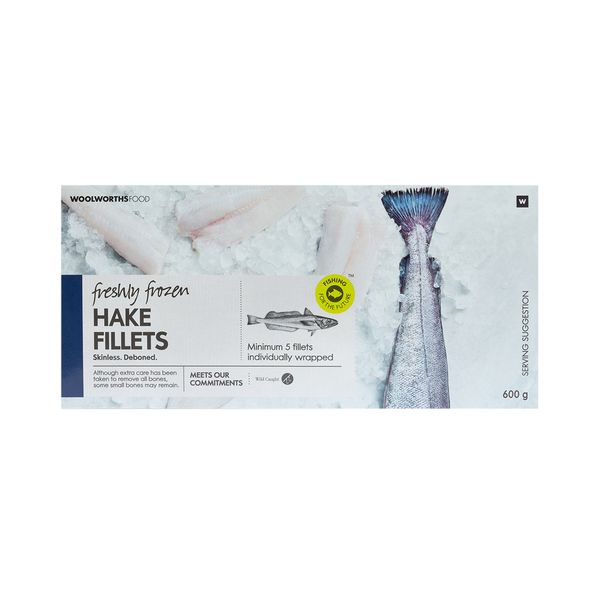 Photo of Freshly Frozen Skinless Hake Fillets 600 g