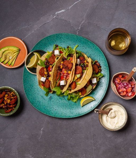 Photo of Charred Corn & Chorizo Tacos