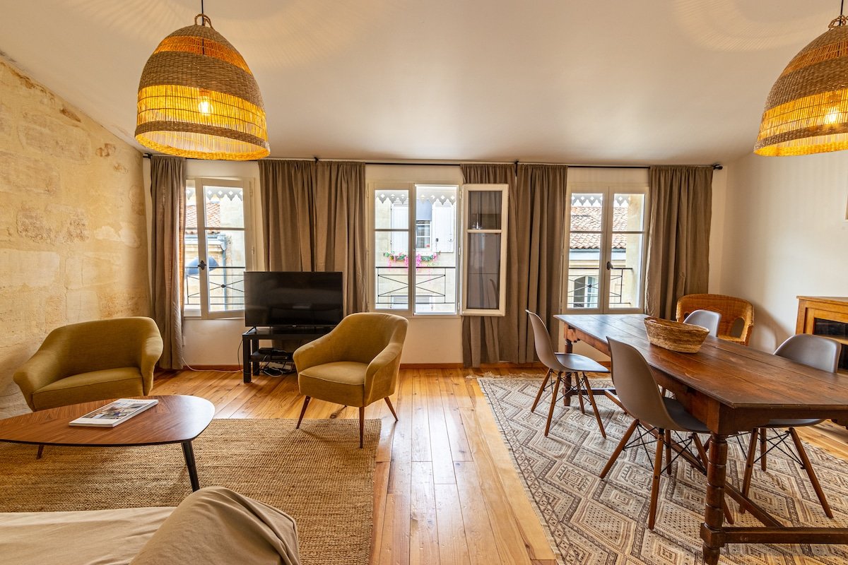 Bordeaux Jardin Public : T3 Rénové Immeuble Pierre gallery image 2