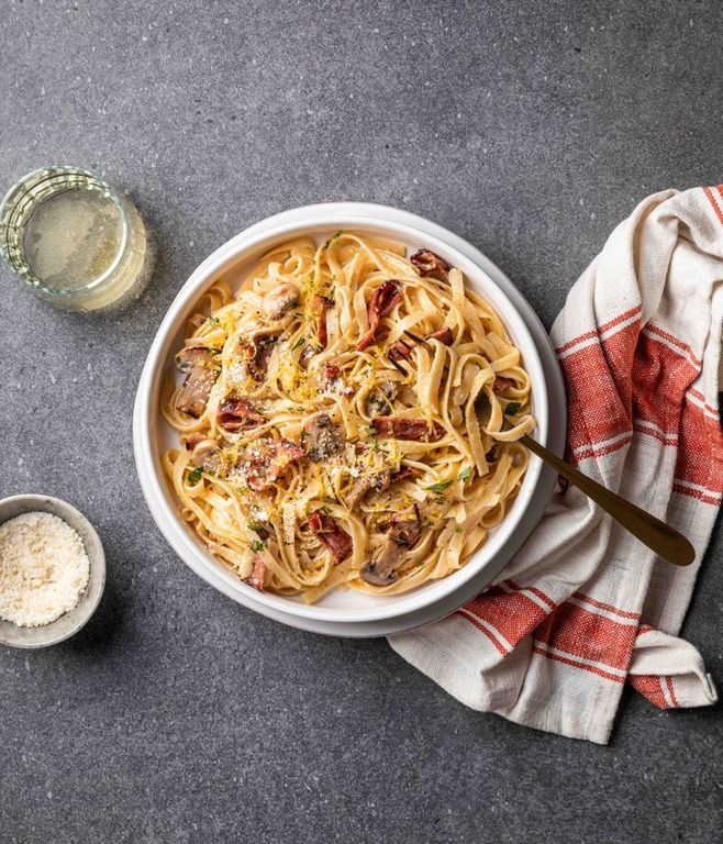 Photo of Mushroom & Bacon Carbonara