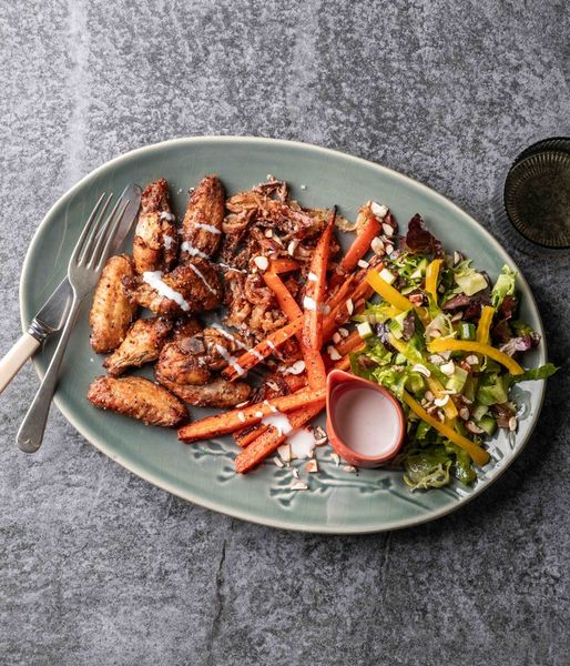 Photo of Smoky BBQ Chicken Wings & Blue Cheese