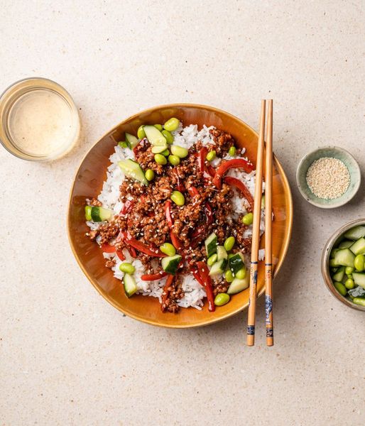 Photo of Sticky Pork Rice Bowl