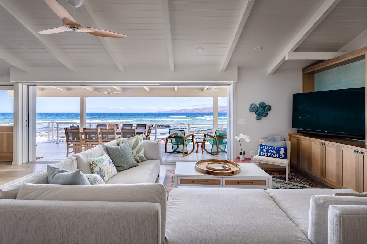 Absolutely Stunning Oceanfront Puako Beach House! gallery image 2