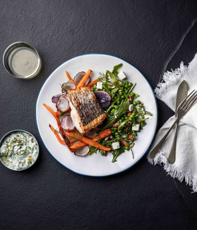 Photo of British Hake & Roasted Veg