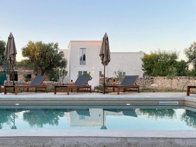 Historic villa and pool set amongst ancient olives