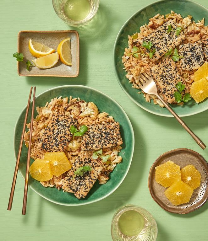 Photo of Sesame Tofu & Warm Citrus Salad